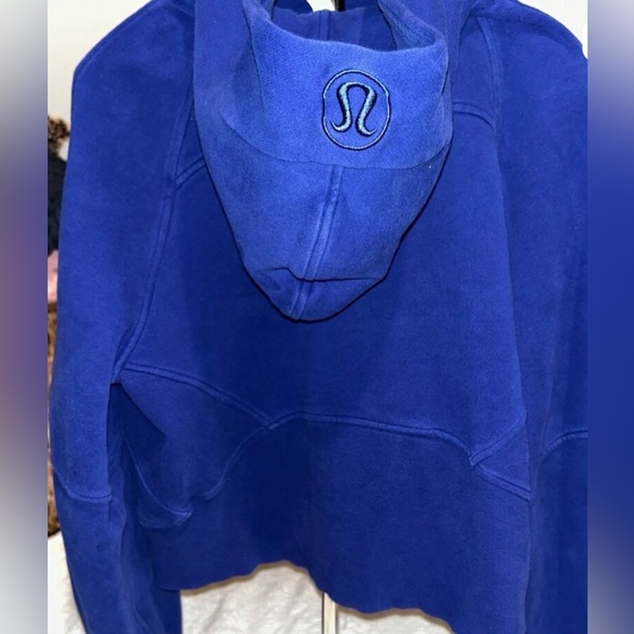 Lulu Lemon Blue Oversized Scuba Zip Hoodie - Picture 2 of 7